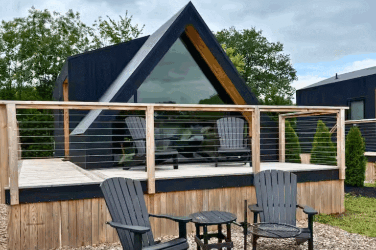 Red Run Resort site 141 located in New Holland Pa A Frame Studio park model tiny home