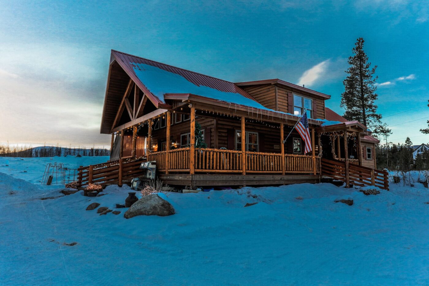 glacier log cabin in Maryland