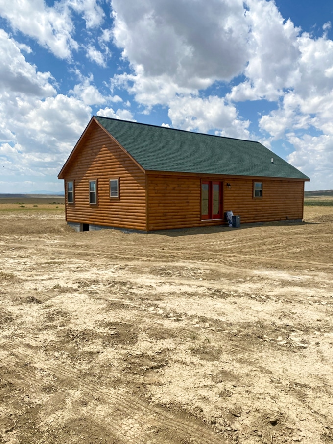 beautiful modular log home in medicine bow wyoming