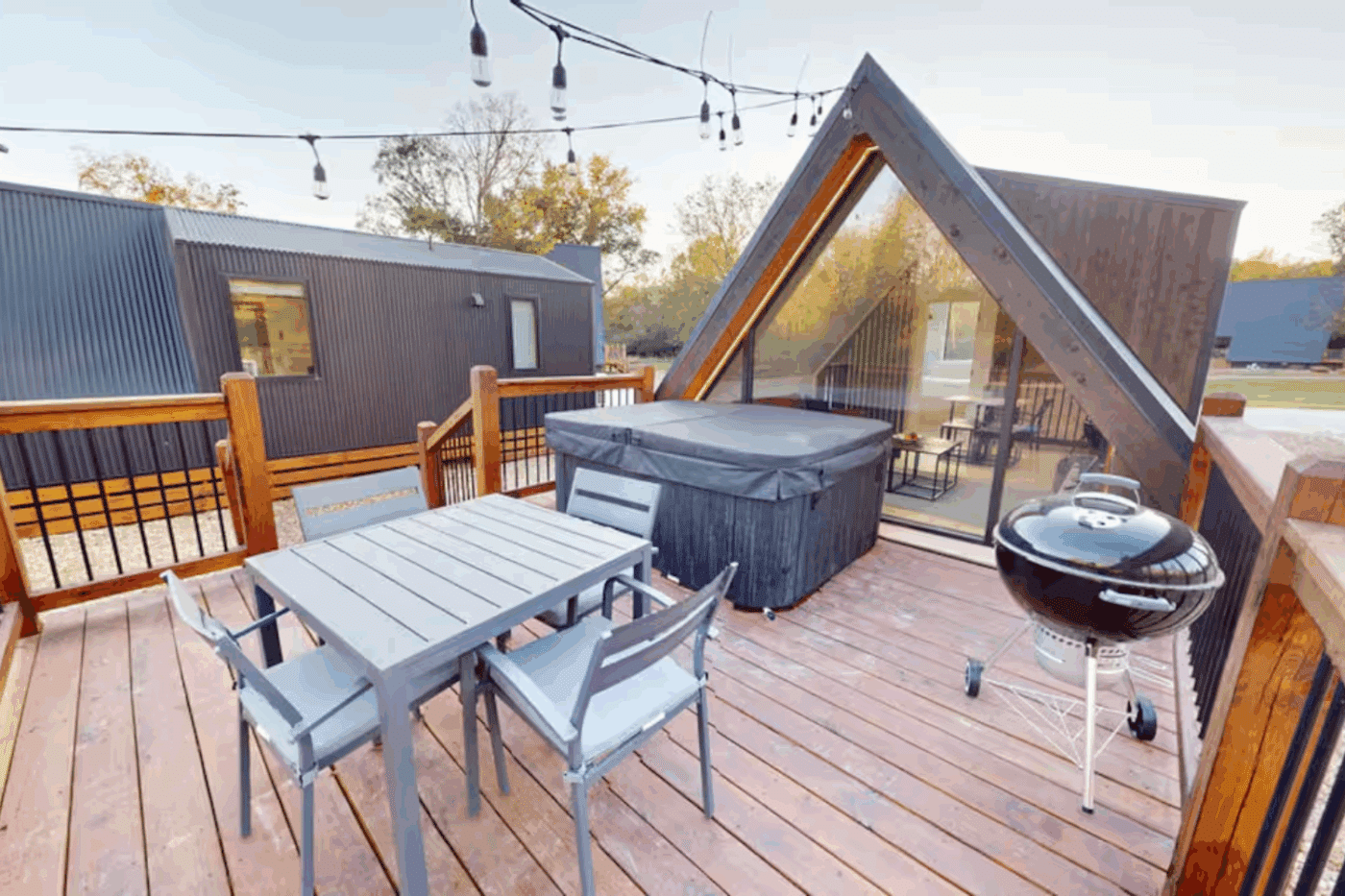 A Frame Park Model Tiny Home in Broken Bow Oklahoma