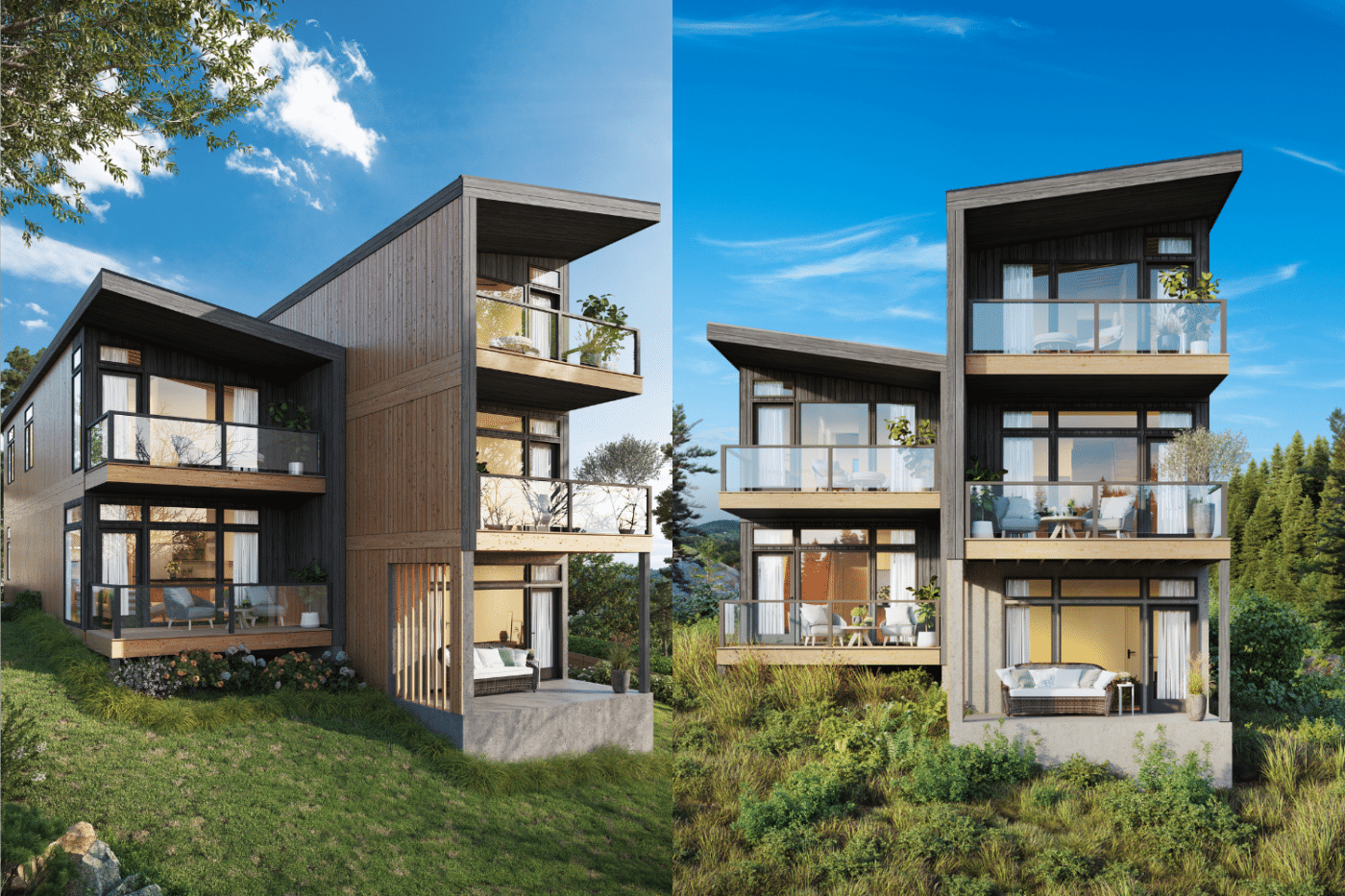 walden stack townhouse style build