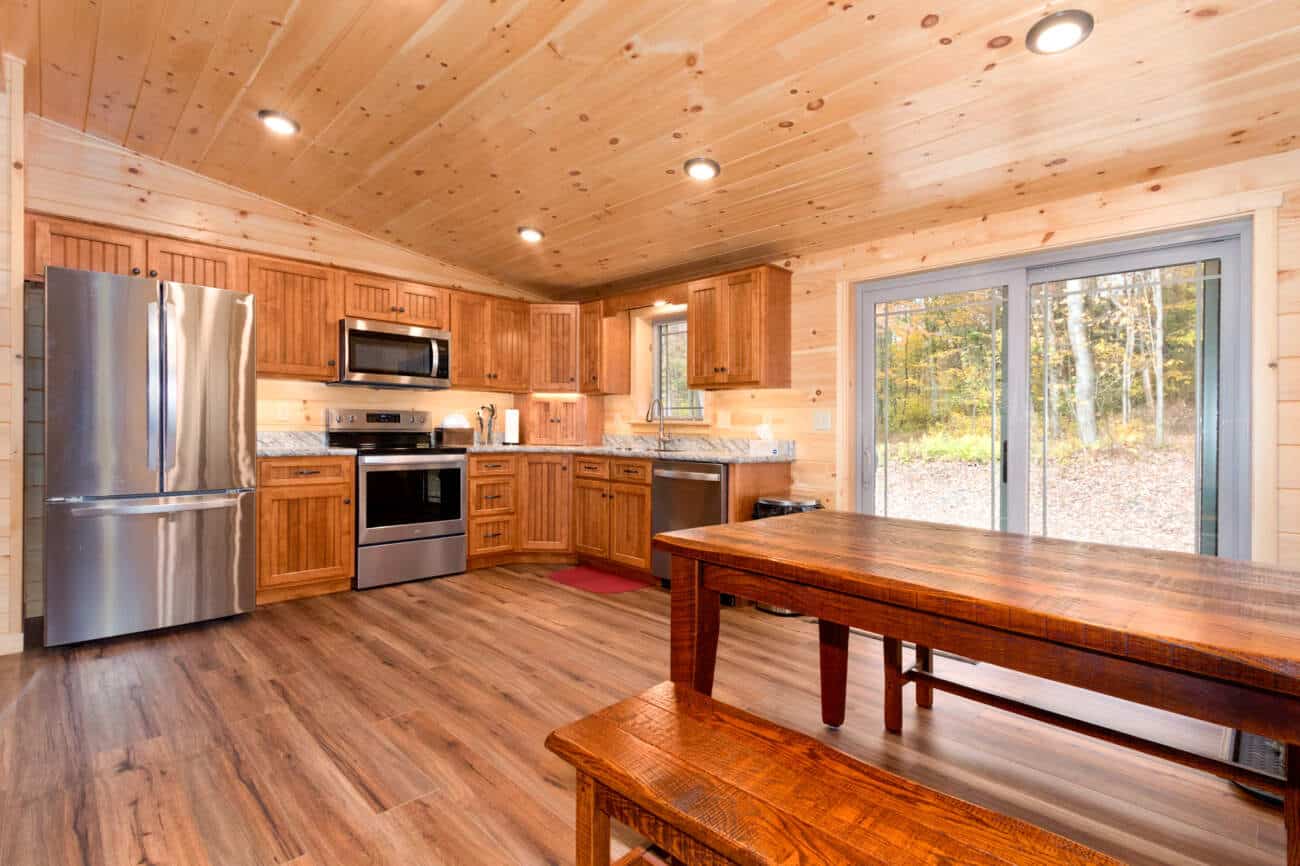 pioneer log cabin kitchen