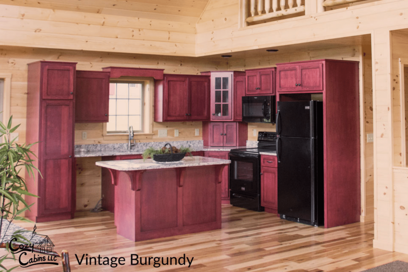 maple vintage burgundy