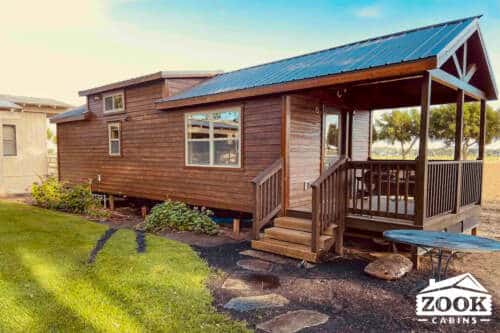 Park Model Log Cabin for Rent in Lodi California