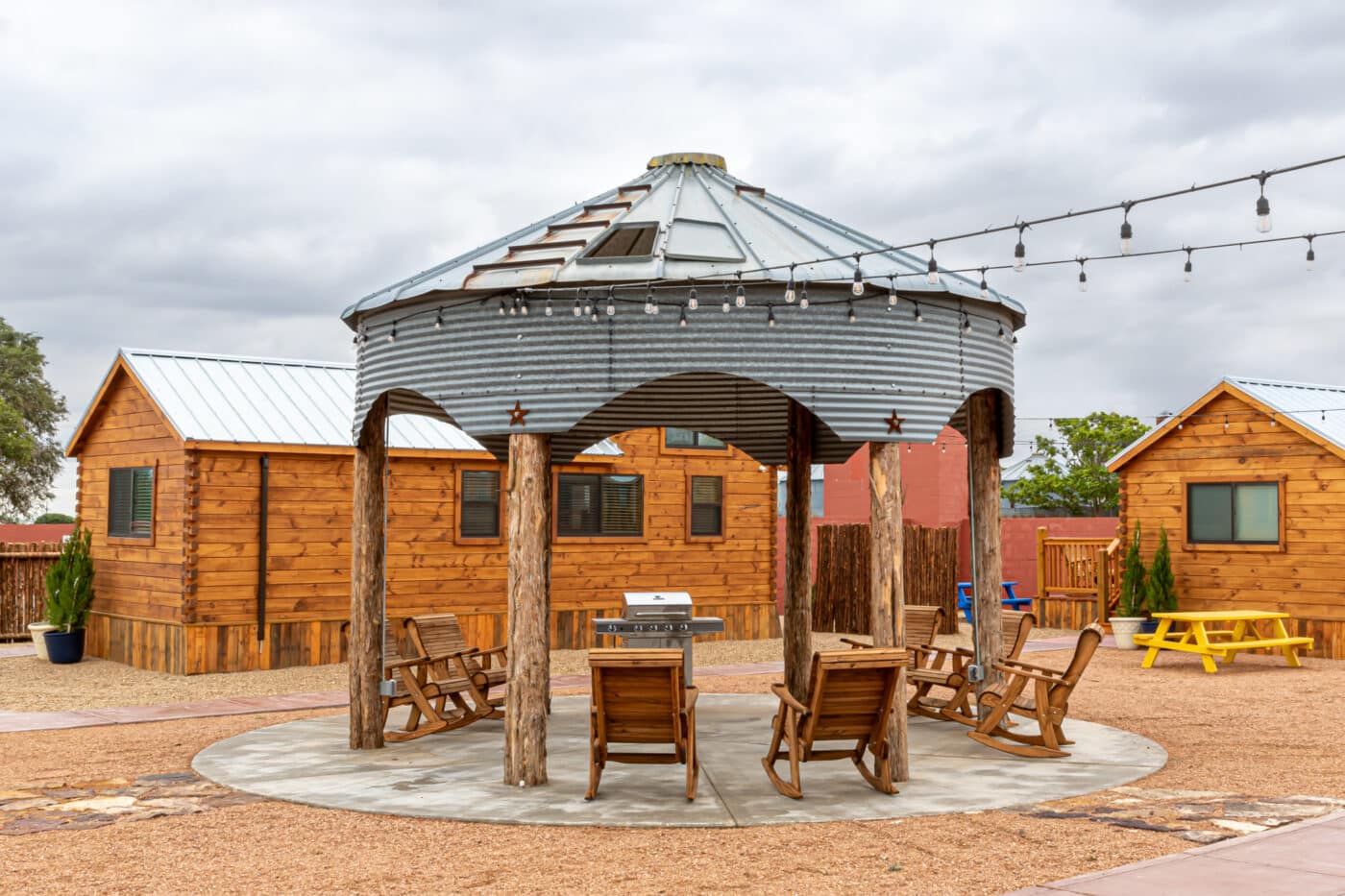western front yard on park model