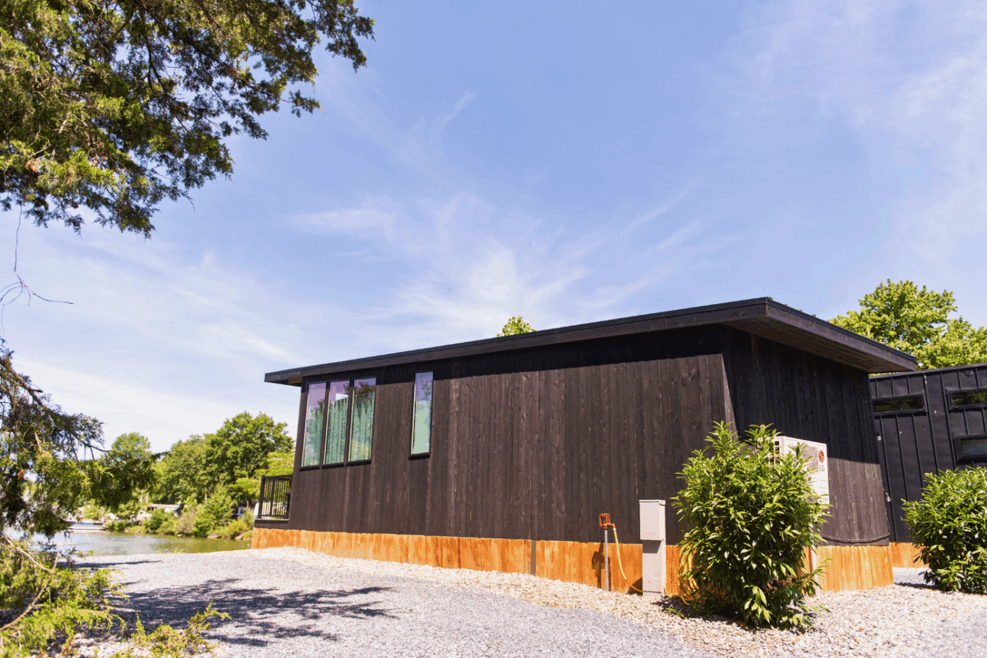 Park Model tiny home built and designed by Psy Homes the Rockwood located in New Holland Pa