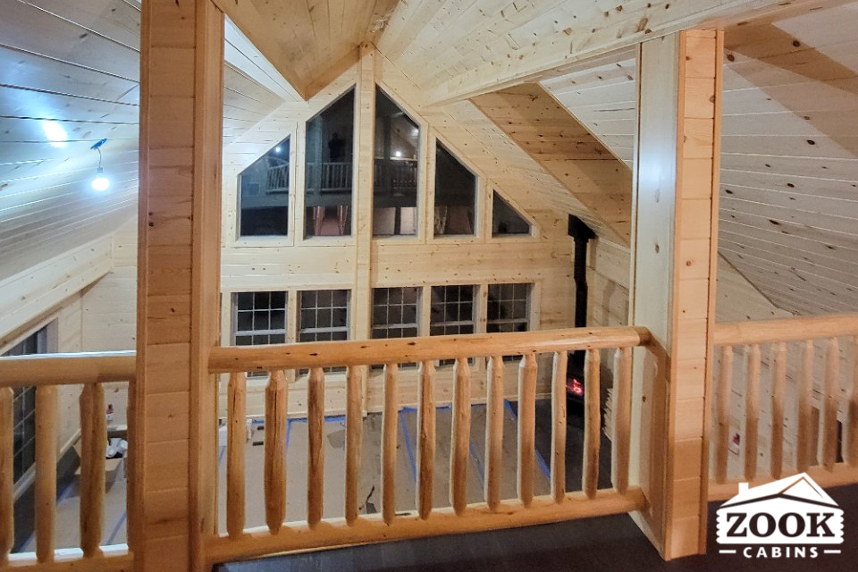 Glacier Log Cabin in Glade Park CO vista glass