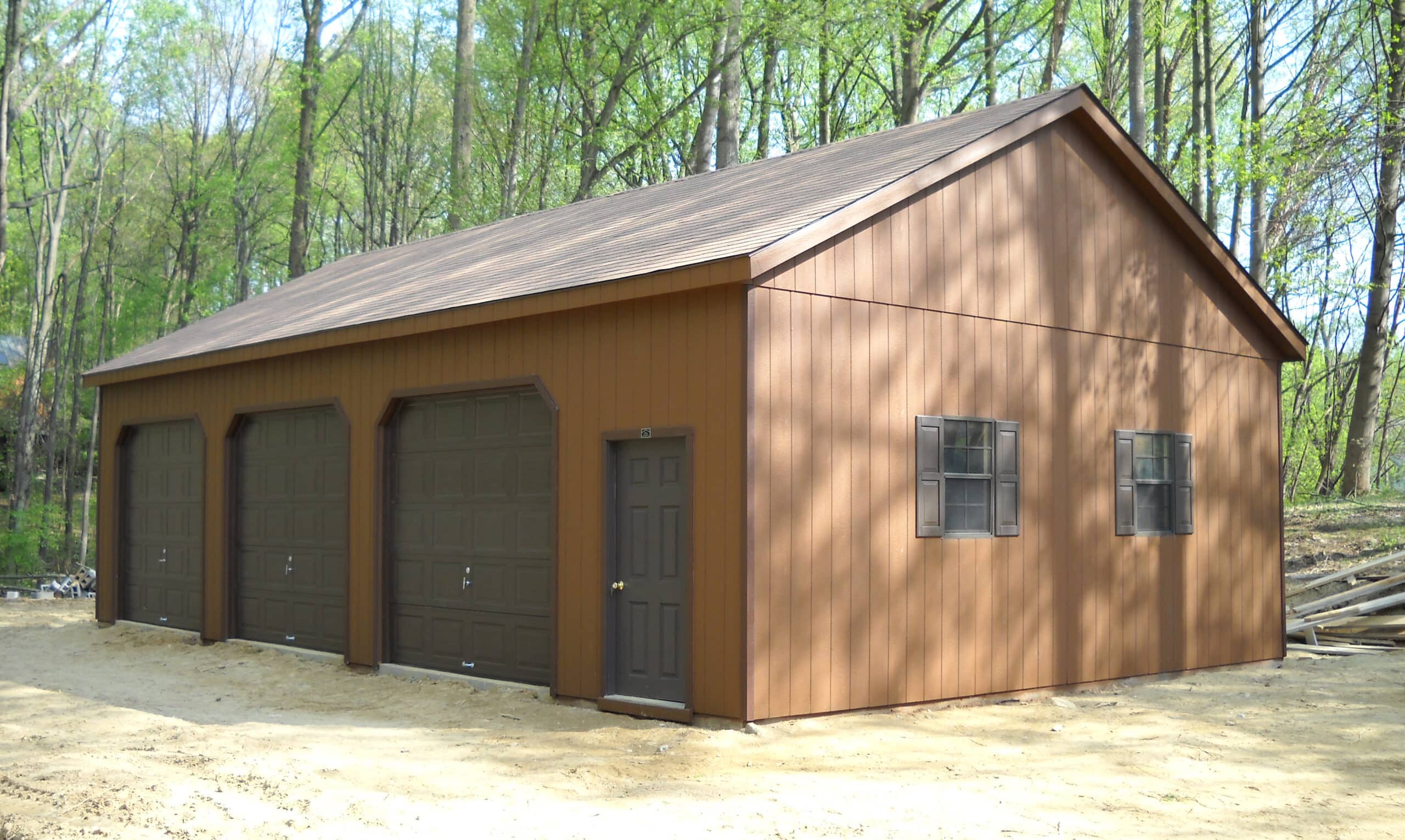 prefab garage for sale with a high roof garage design