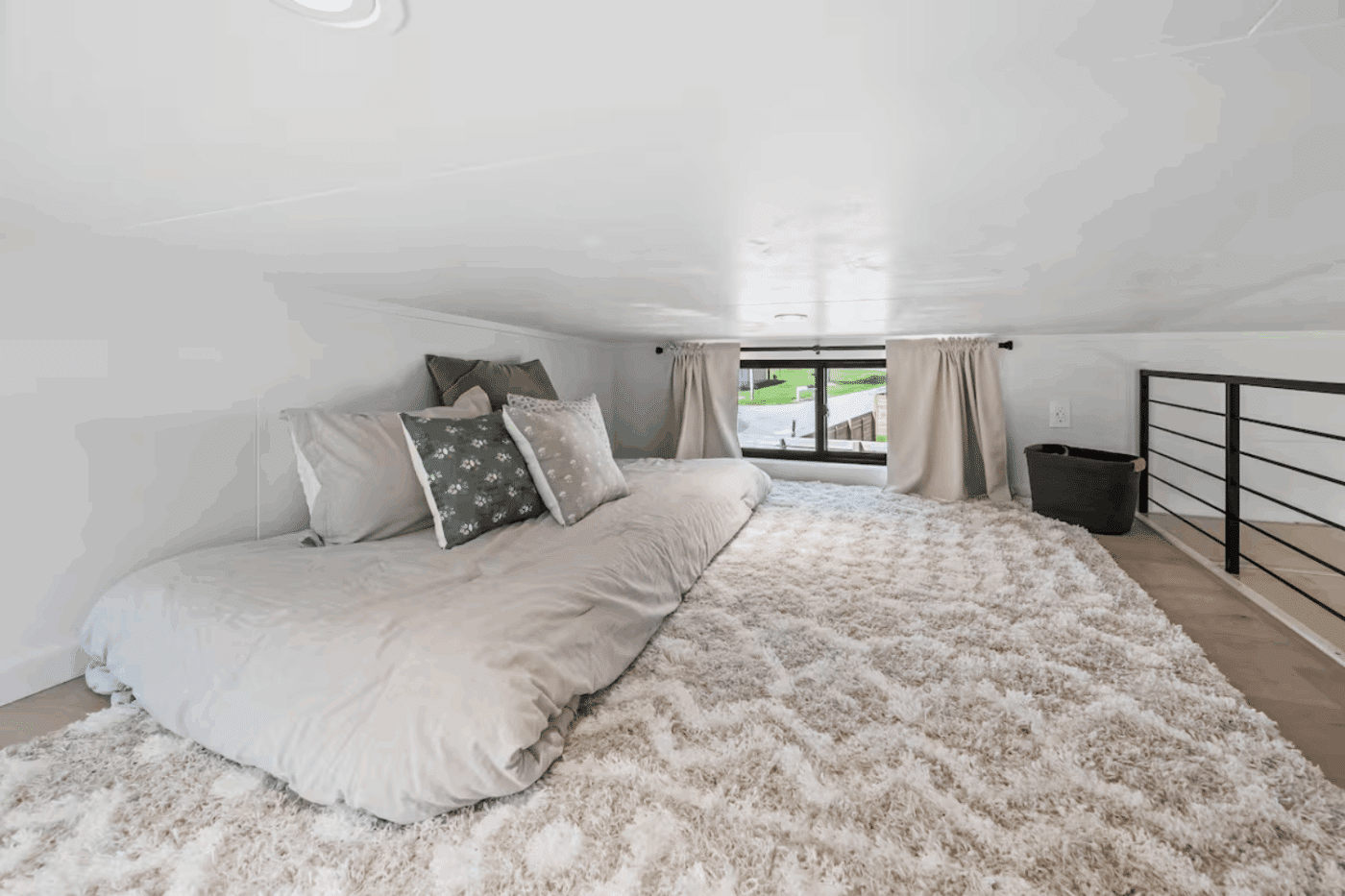 Loft of Cascade park model tiny home in Branson MO