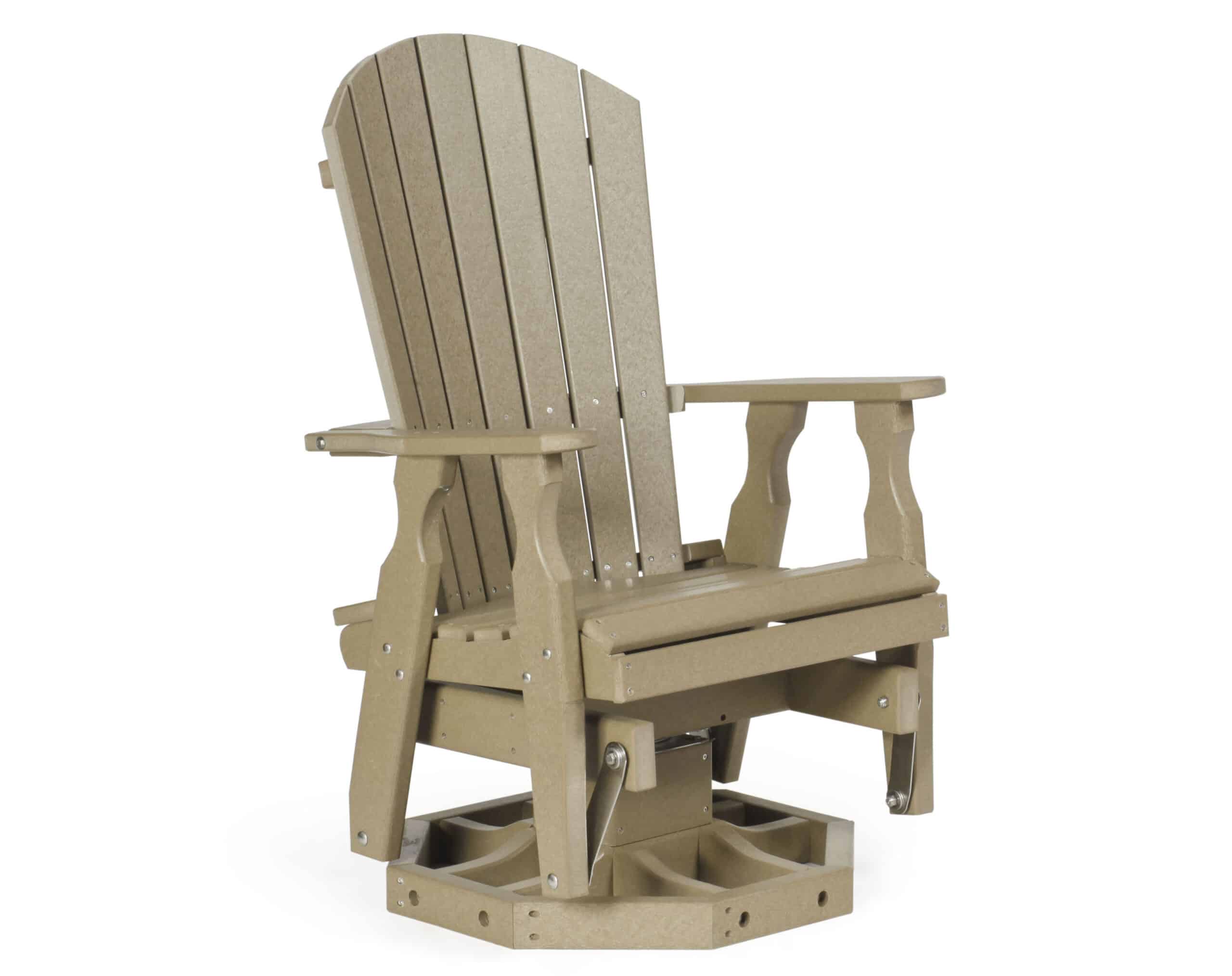 fan back swivel glider poly furniture for cabins