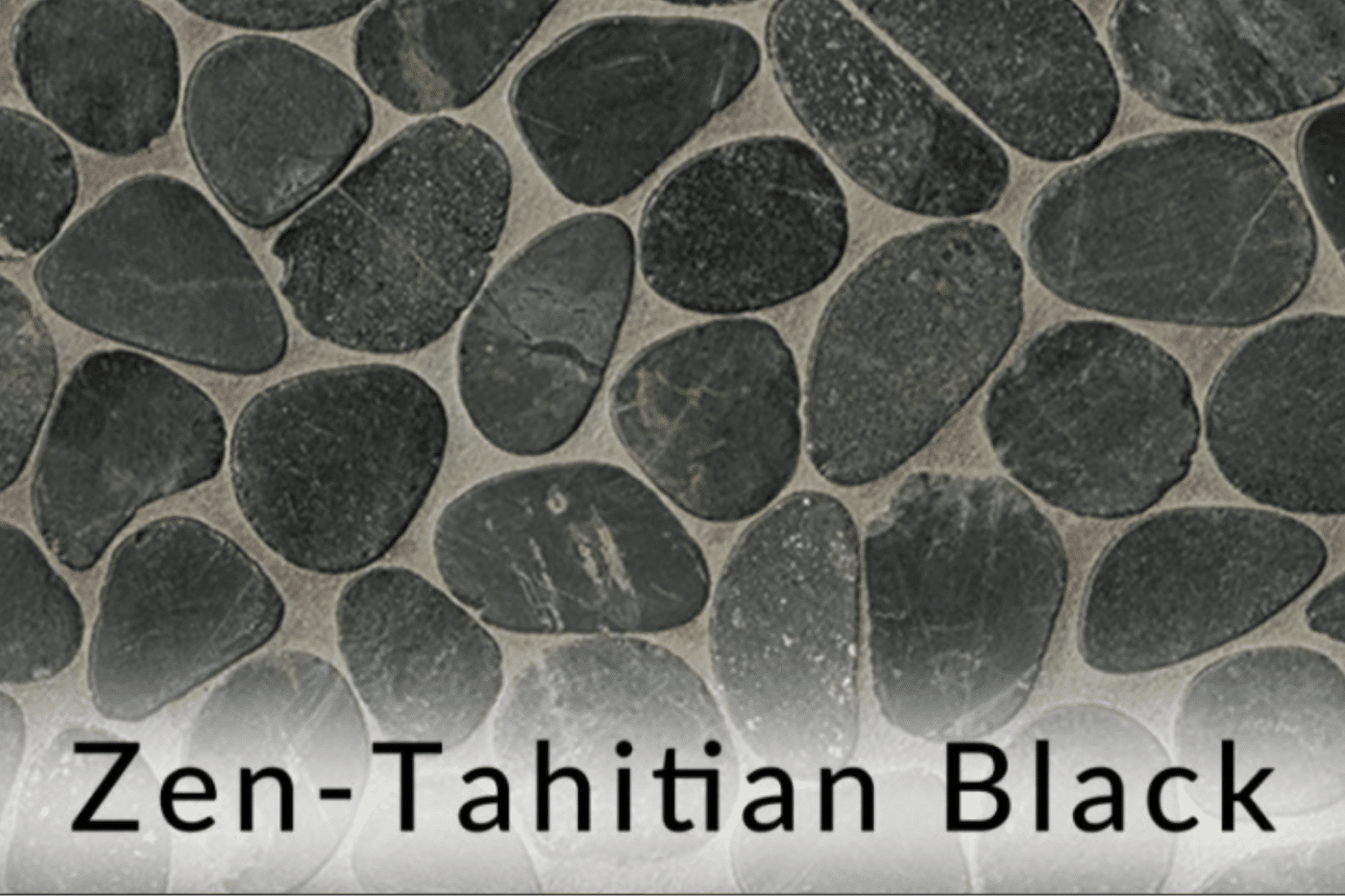 Zen tahitian black pebbles