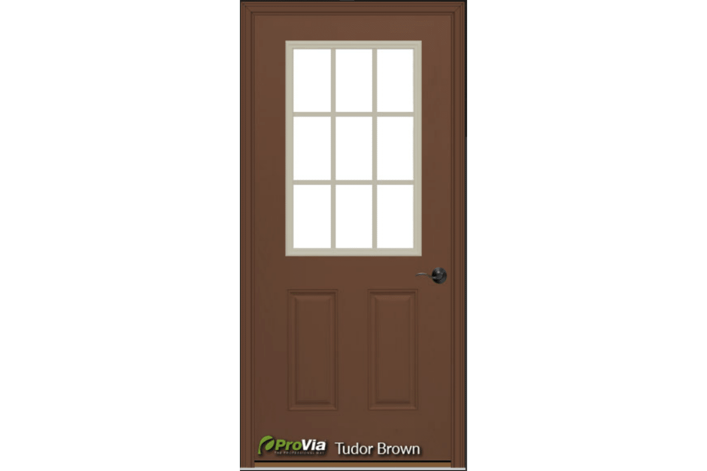 tudor brown exterior door
