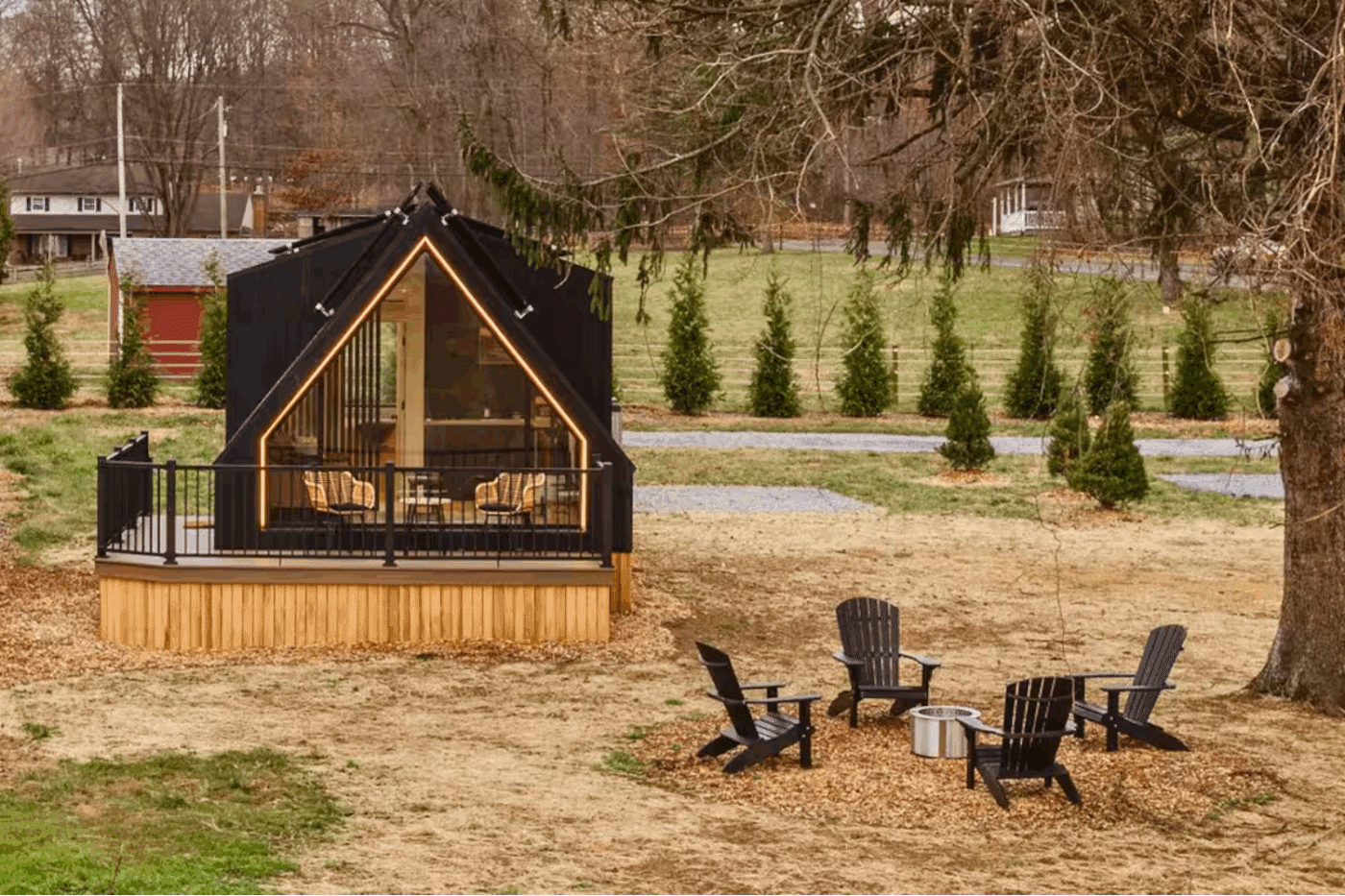 A Frame park model in Gap Pa built and designed by Psy Homes