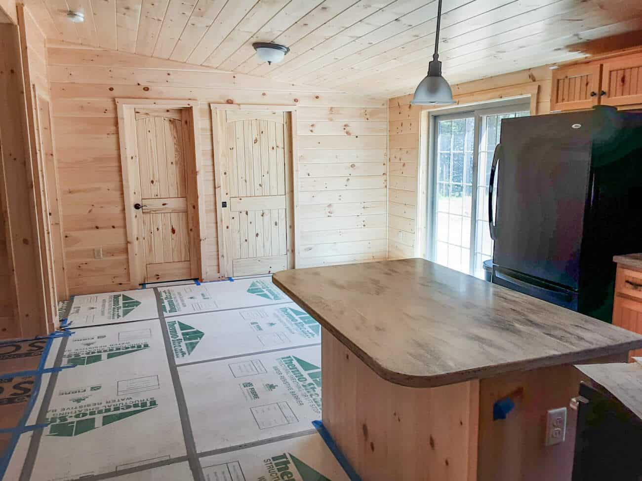 kitchen in Prefab Cabin in Dummerston VT