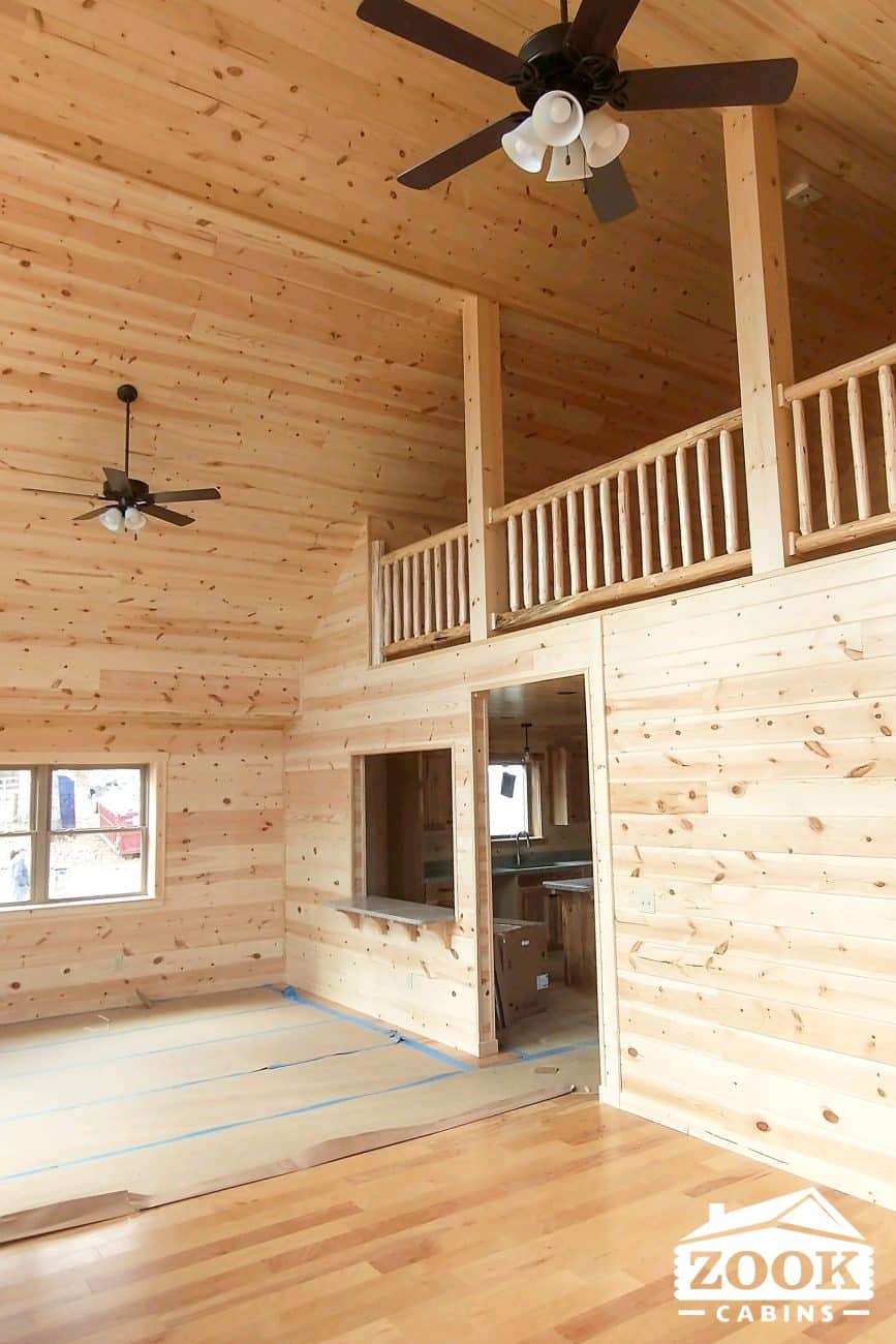 Glacier Log Cabin in Dandridge TN interior 1