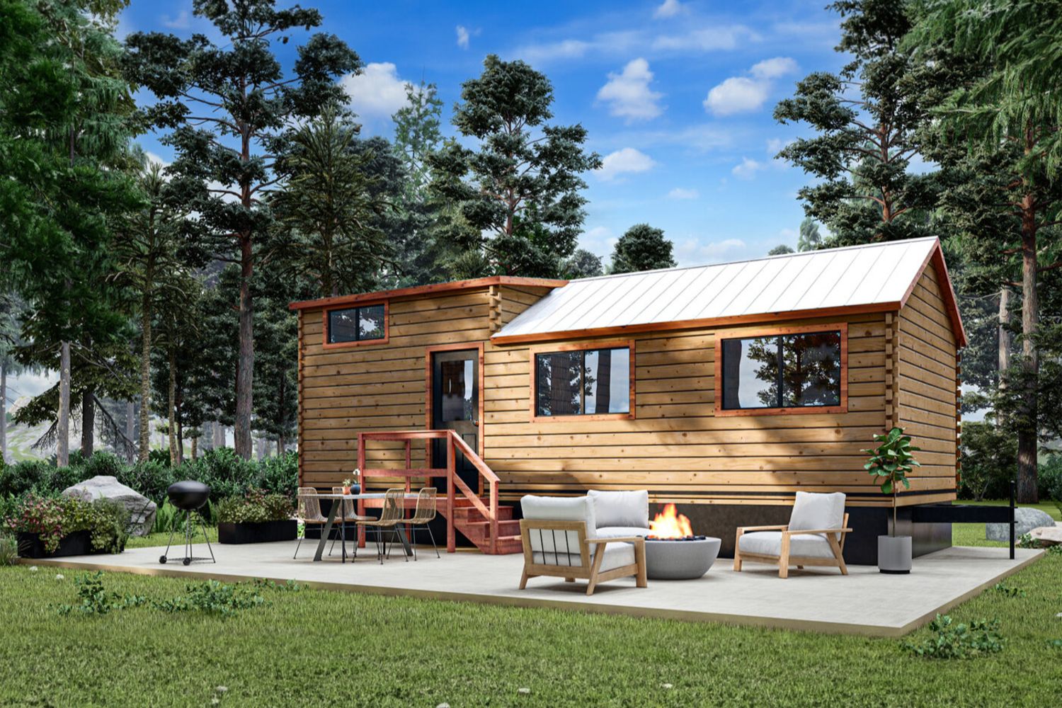Tiny Home Regulations in Kansas The Complete Guide: The Pinecrest  Park Model in the woods