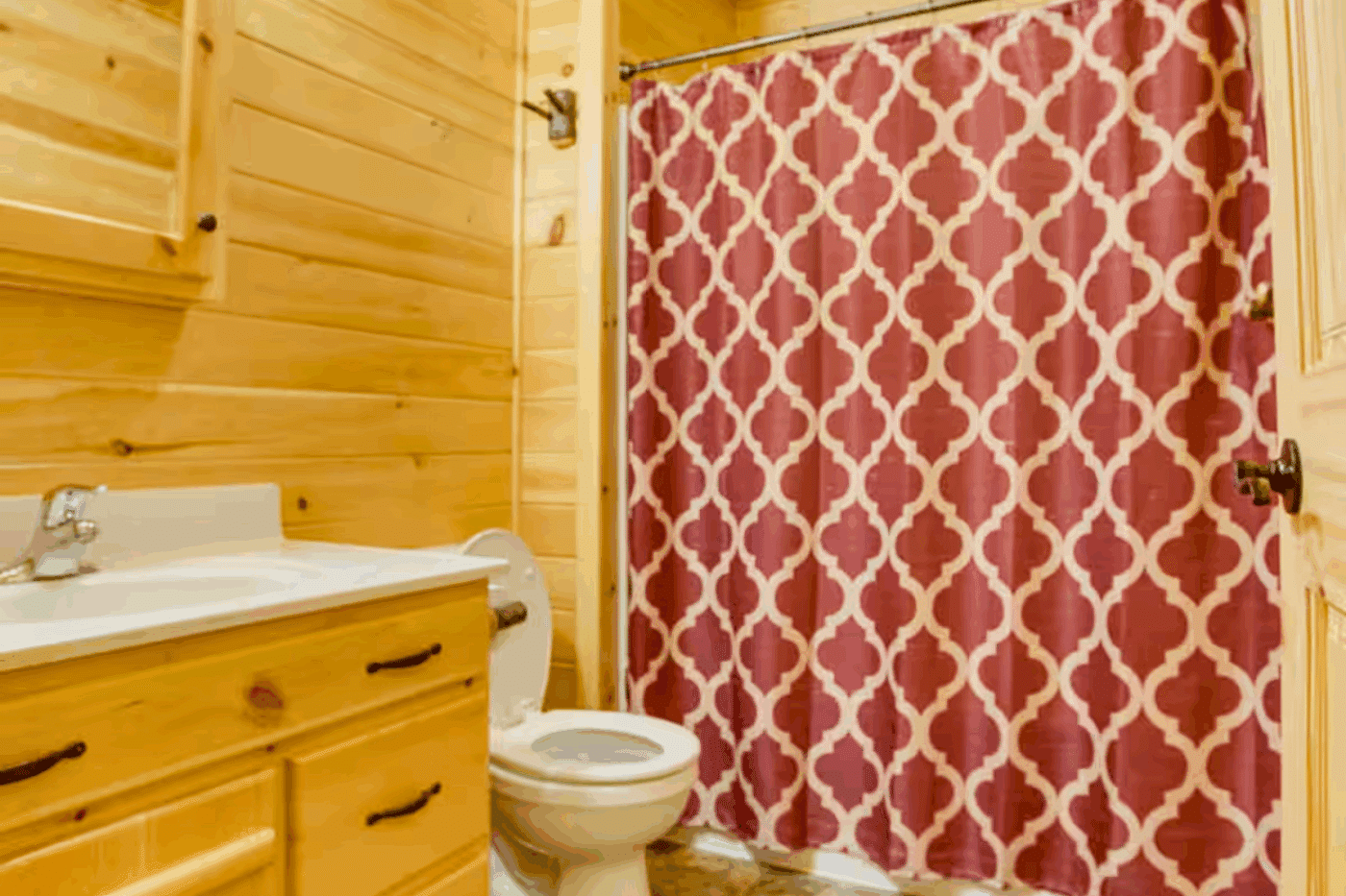 bathroom 1 in warfordsburg pa Mountaineer Deluxe built and designed by Zook cabins