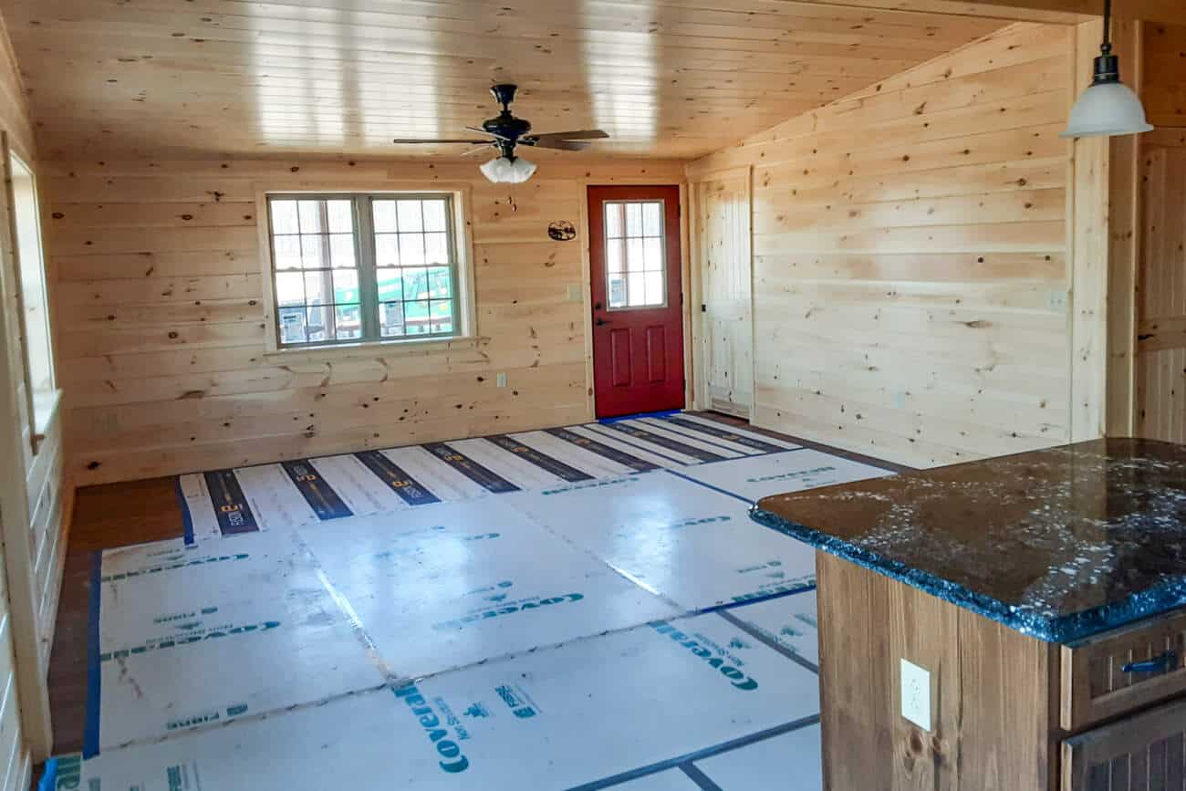 interior of Modular Cabin in Woodford VA