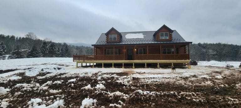 28′ x 52′ Mountaineer Deluxe in Acra NY just finished