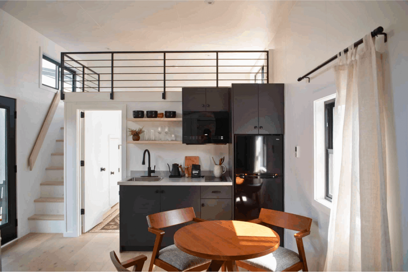 Cascade RV Park Cabin Tiny Home With Private Bedrooms And Loft