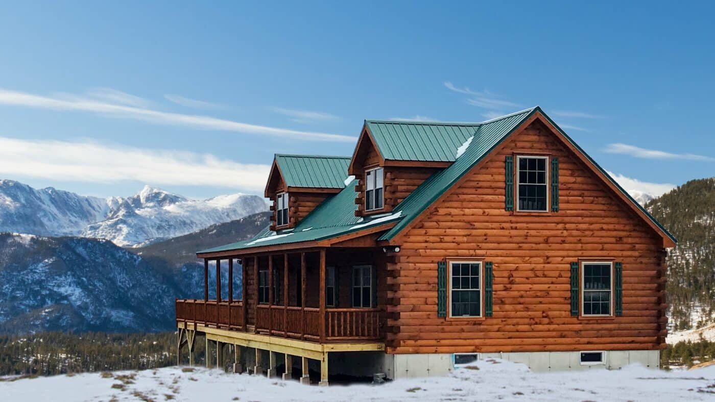 log cabin model for sale in New York