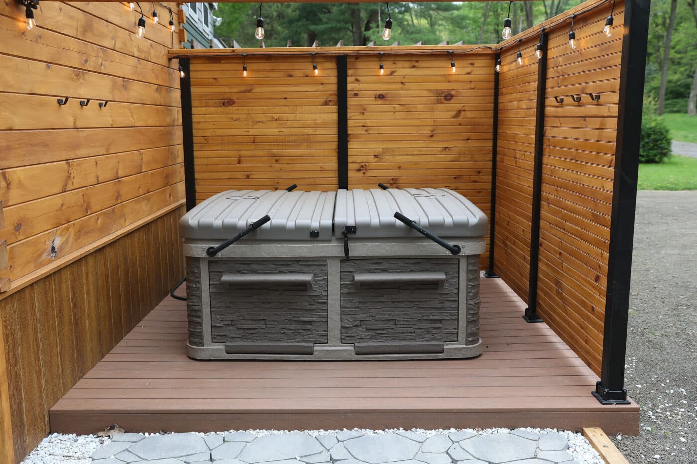 Pinecrest Log Park Model Hot Tub