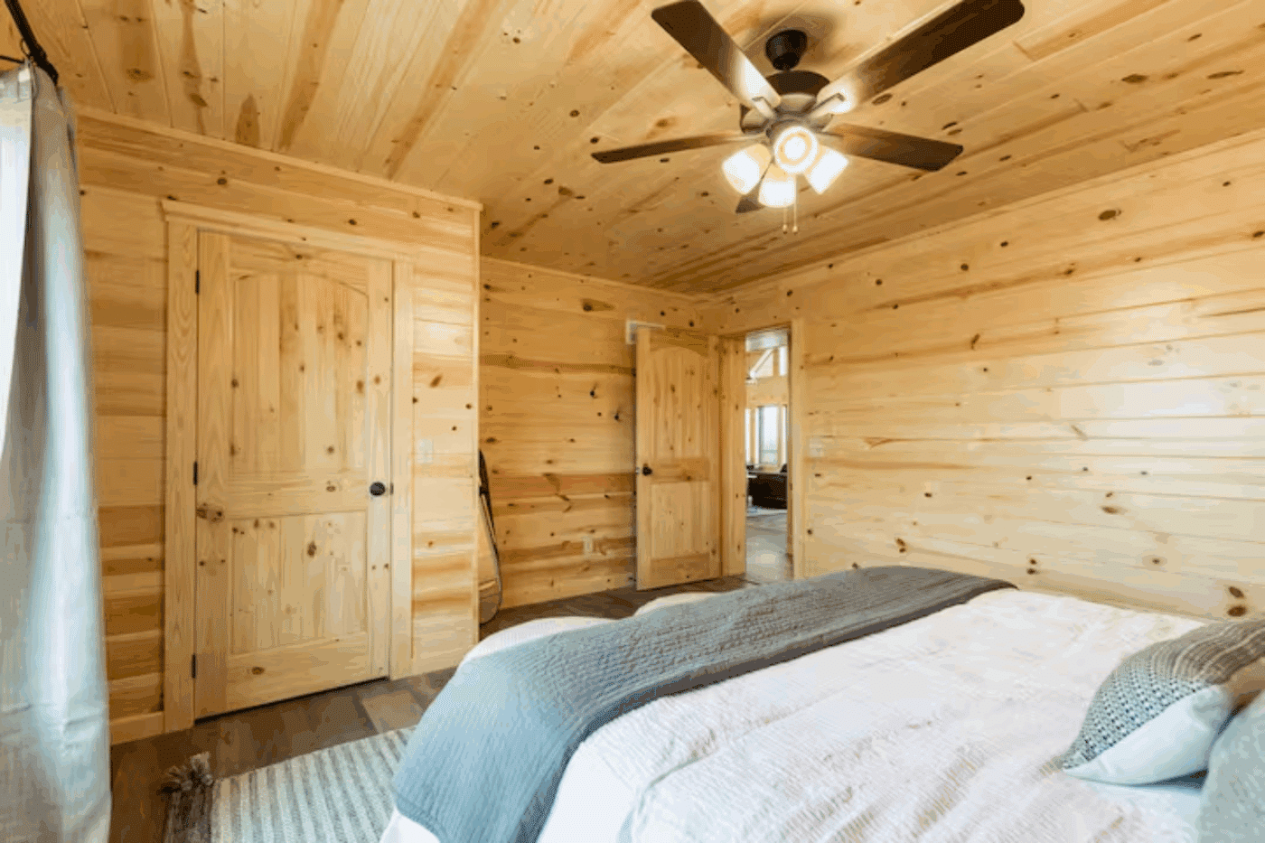 large closet of bedroom 2 in Canyon Lodge in Driggs ID