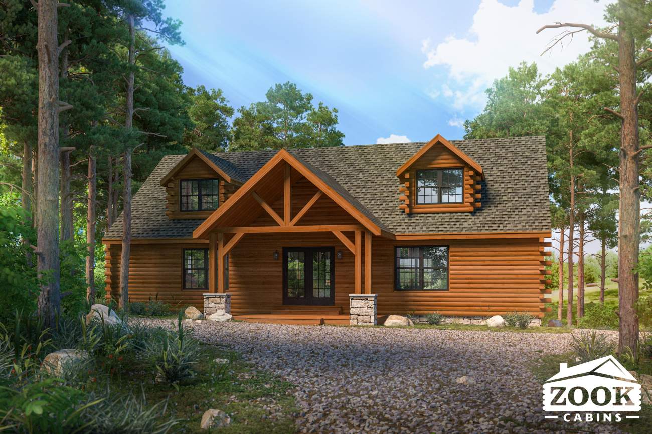 Large Log Cabin Lodge in Colorado