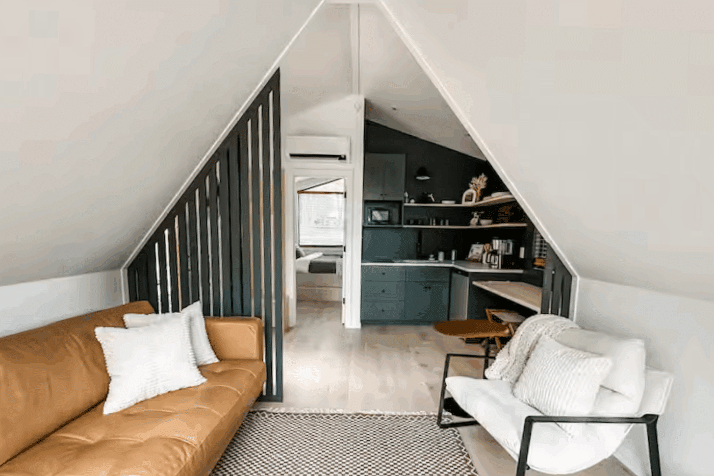 A frame park model tiny home in Harrison Arkansas common area built by Psy Homes