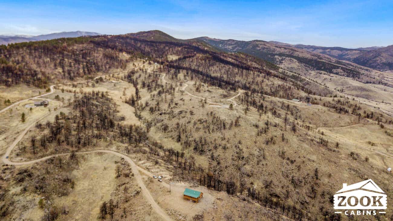 Sunset Ridge Log Cabin in Loveland CO with a view