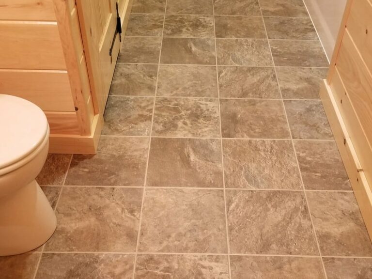 Vinyl Bathroom Flooring for Modular Cabins