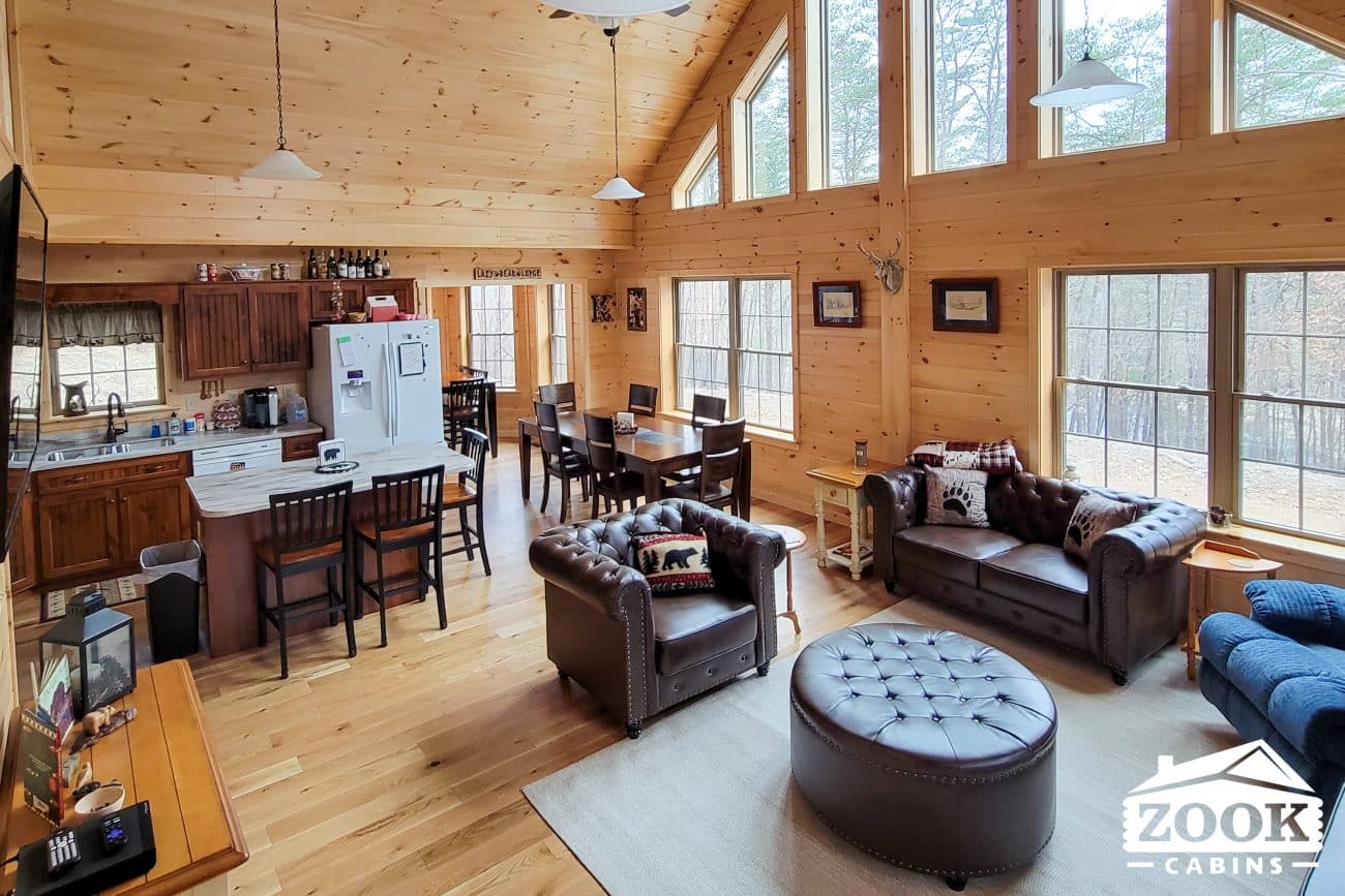 26x48 Mountaineer Deluxe Cabin in Clearville PA living area