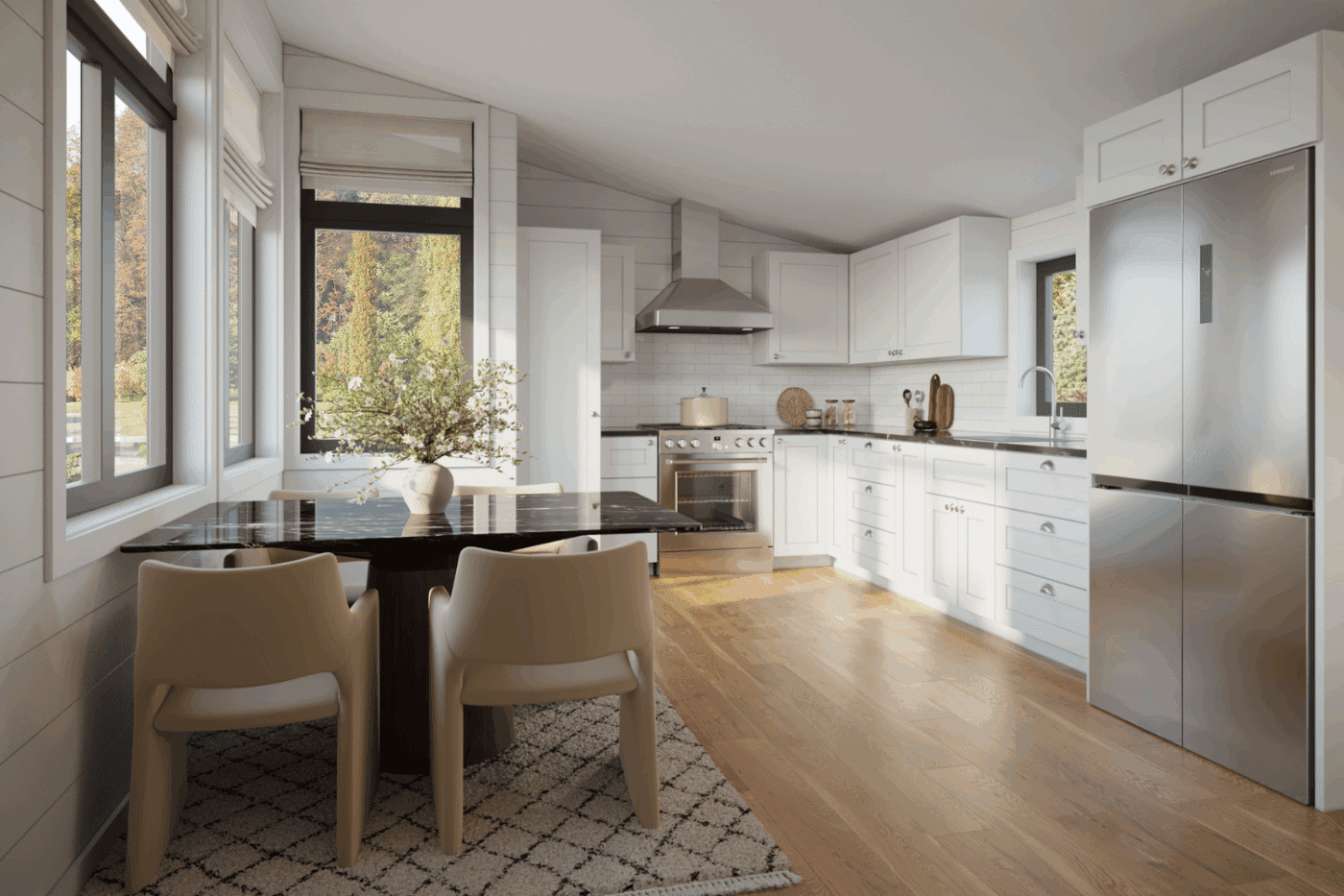 Sonoma ADU Kitchen and Dining Room