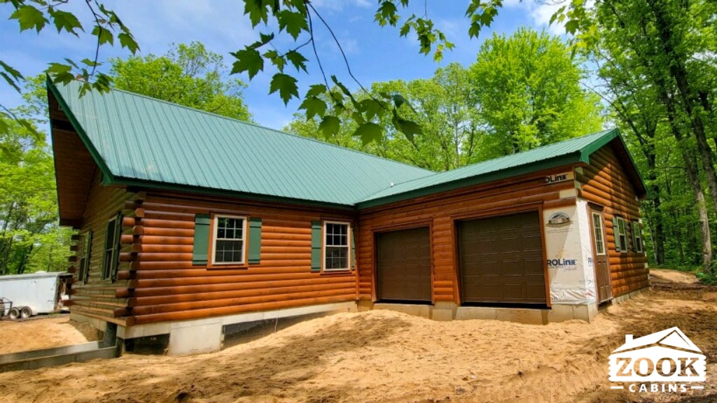 Prefab Log Home in Ravenna Michigan