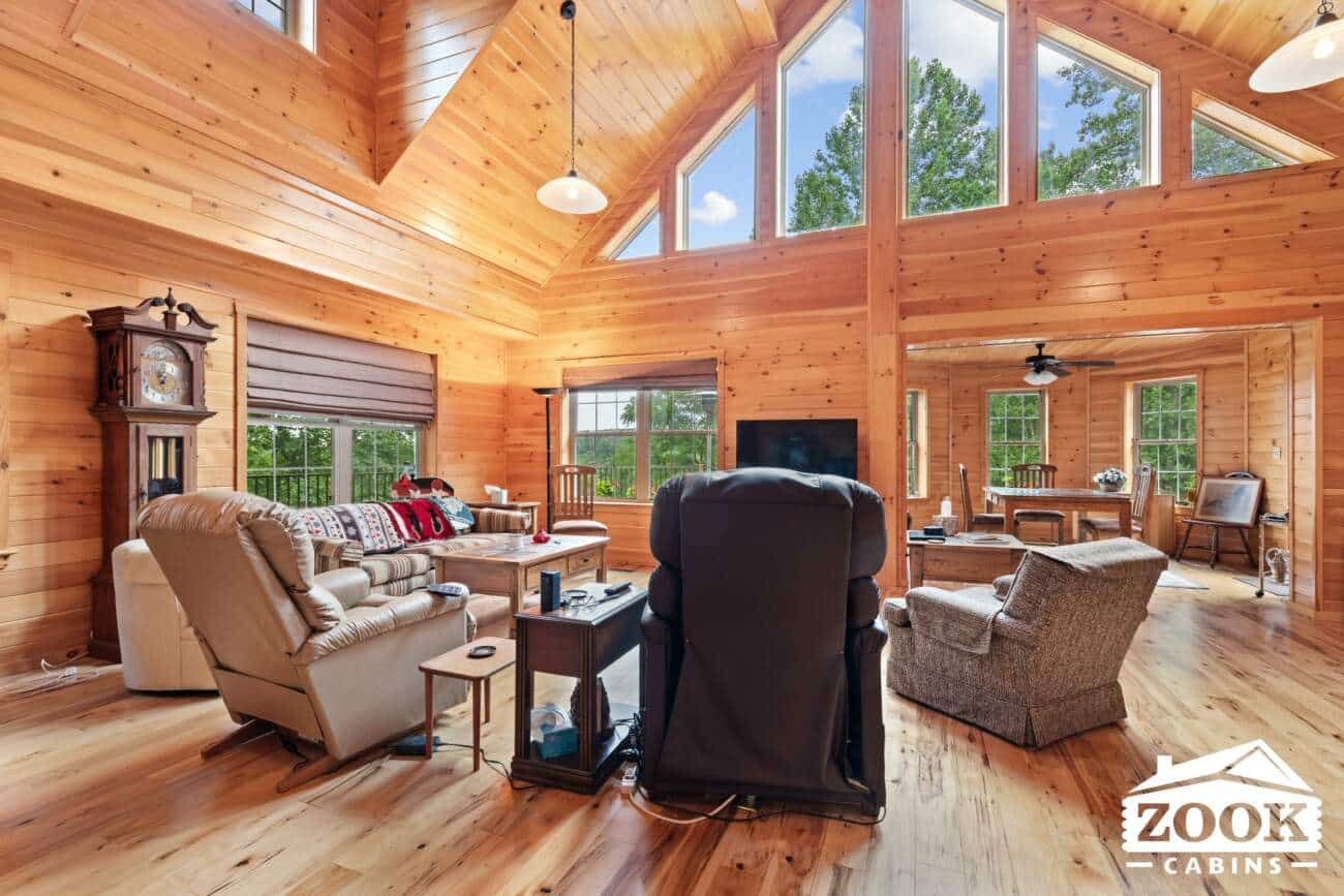 interior of prefab cabin in maryland 1