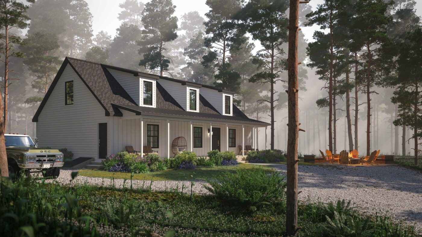 homestead modern cabin in Idaho