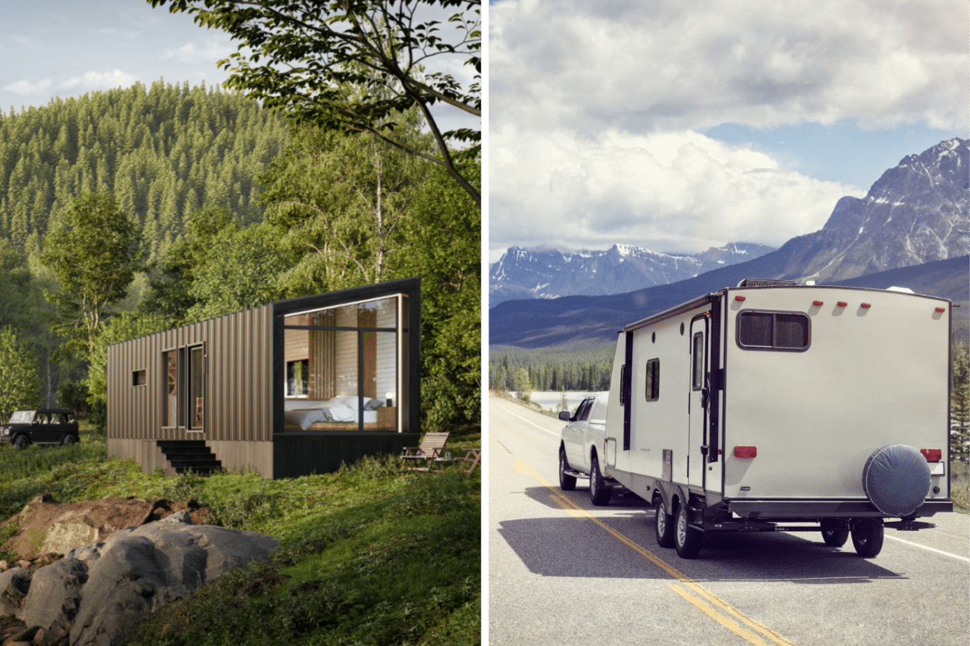 How are Psy Homes Park Models and Destination Trailers Similar