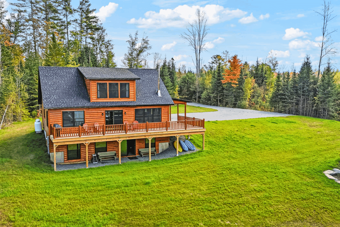 Energy Efficient Avon log cabins built by Psy Homes