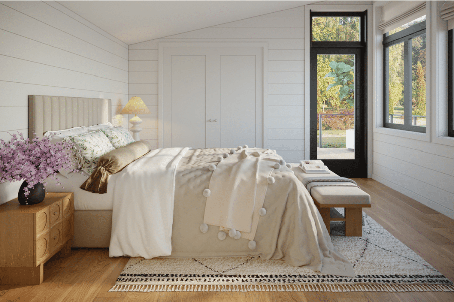 bedroom inside the Sonoma ADU