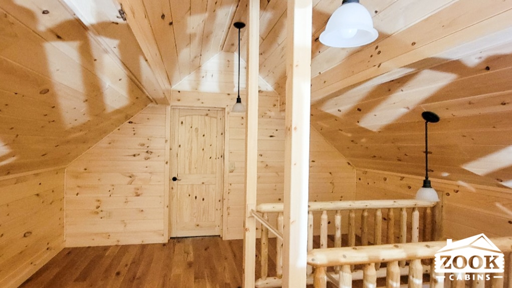 Landing in Log Home in Ravenna MI