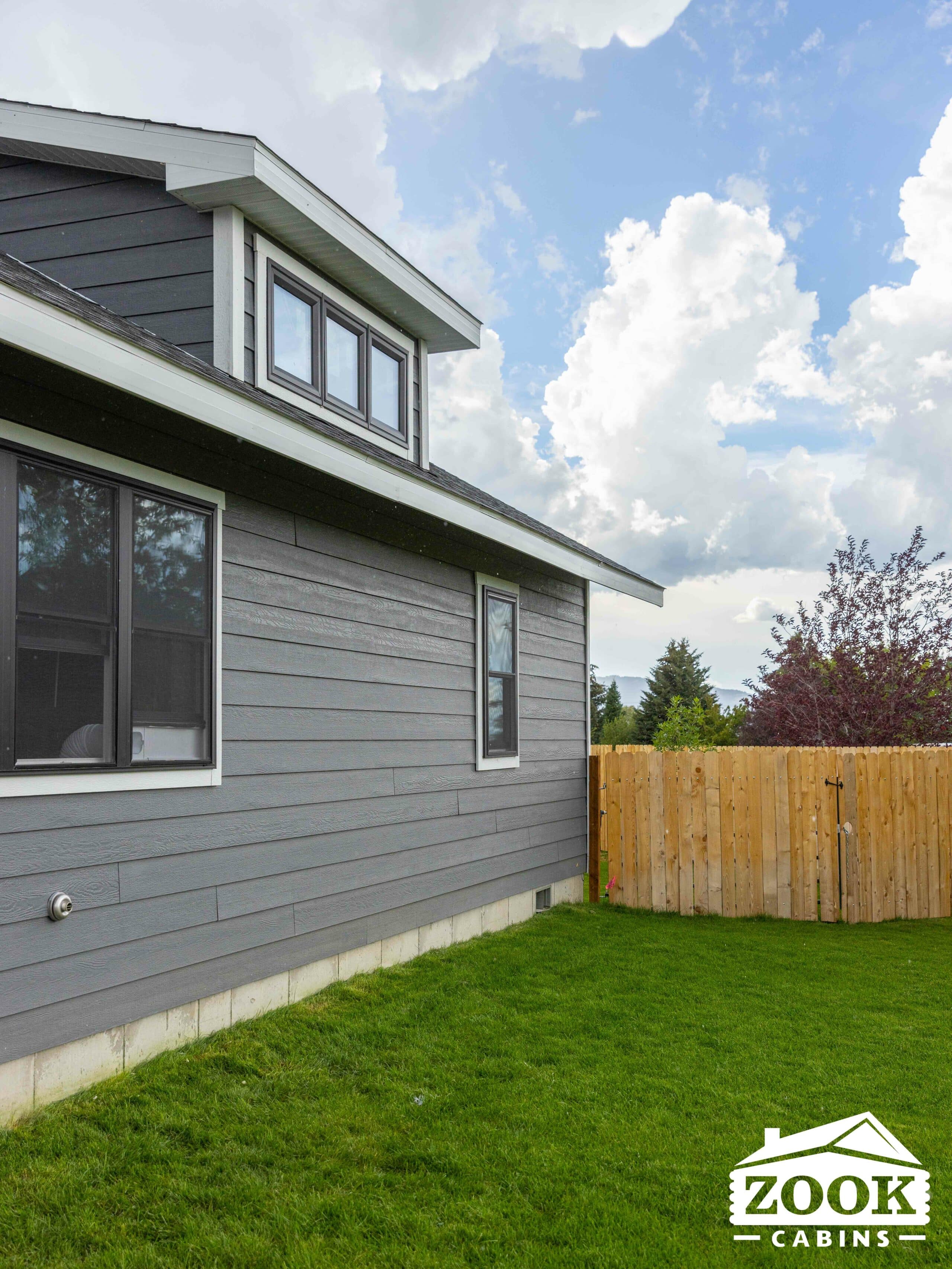 Woodland Modern Cabin with fence