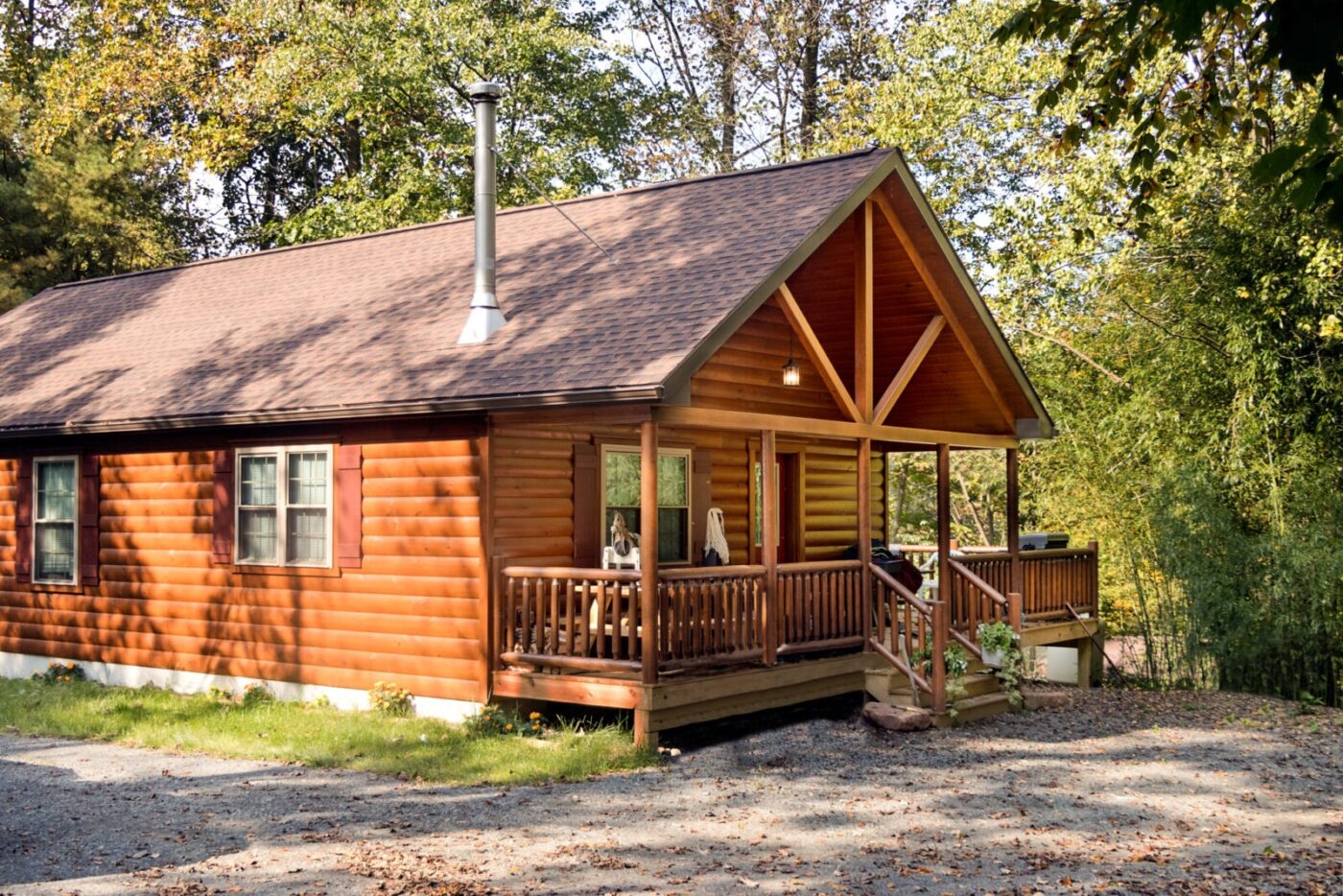 settler log cabin in Wyoming
