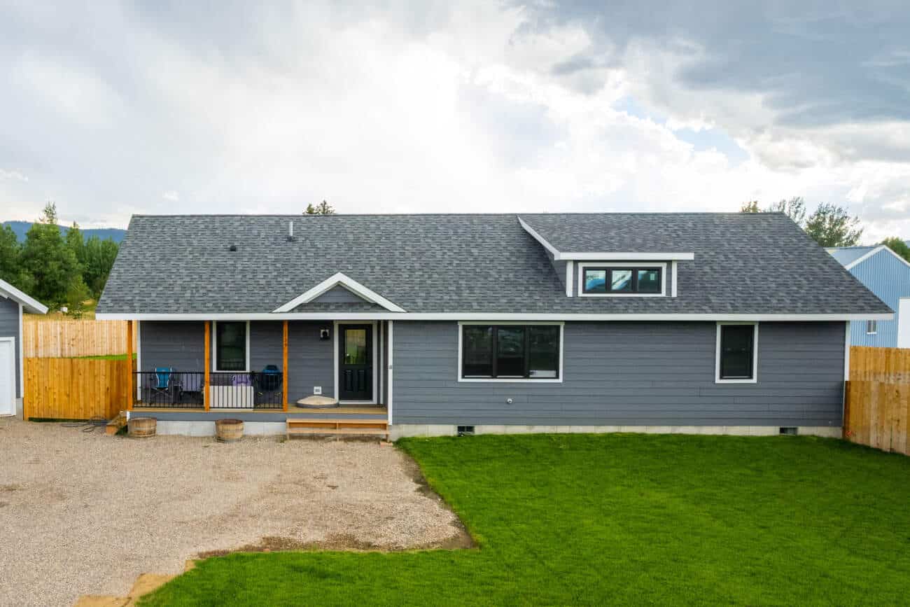 woodland modern cabin interior