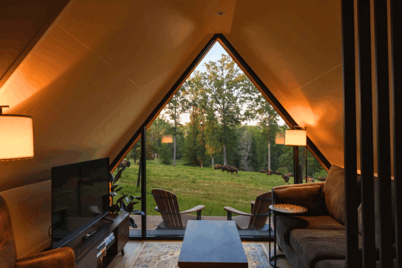 farm outlook of Culpeper Va A frame park model tiny home