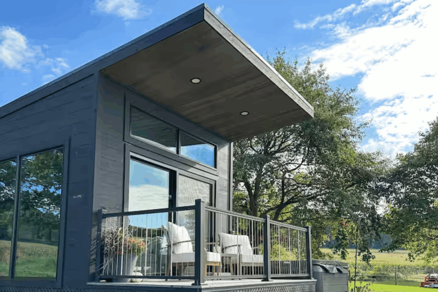 Rockwood park model tiny home in Highland Township Pa buit and designed by Psy Homes