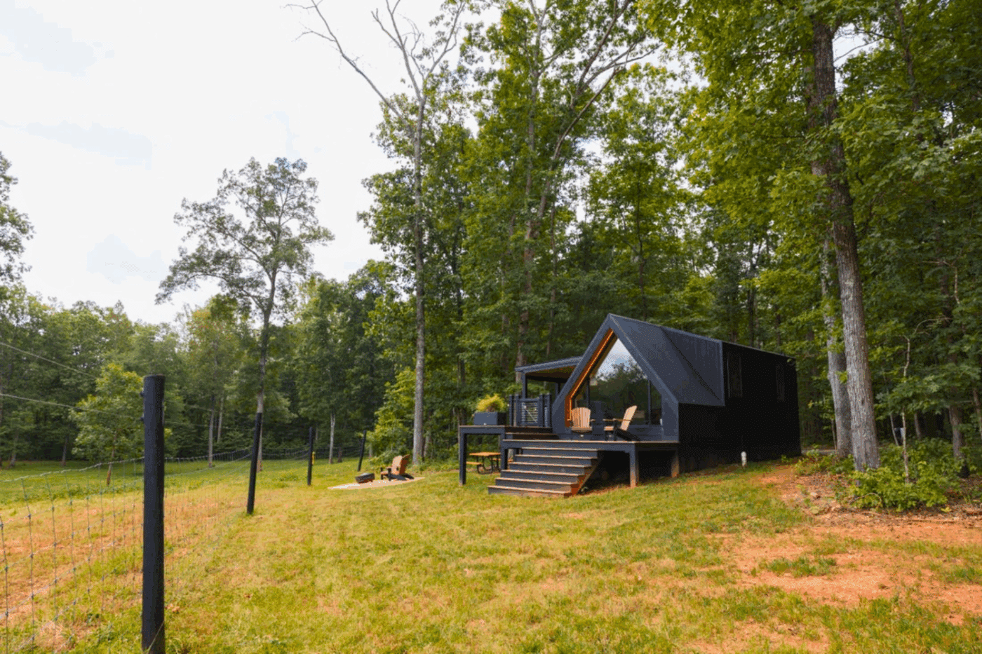 A frame park model tiny home in Culpeper Virginia