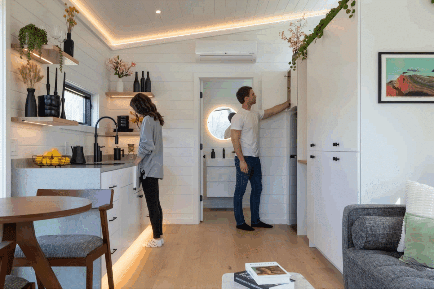 Luna RV Park Cabin with large kitchen area