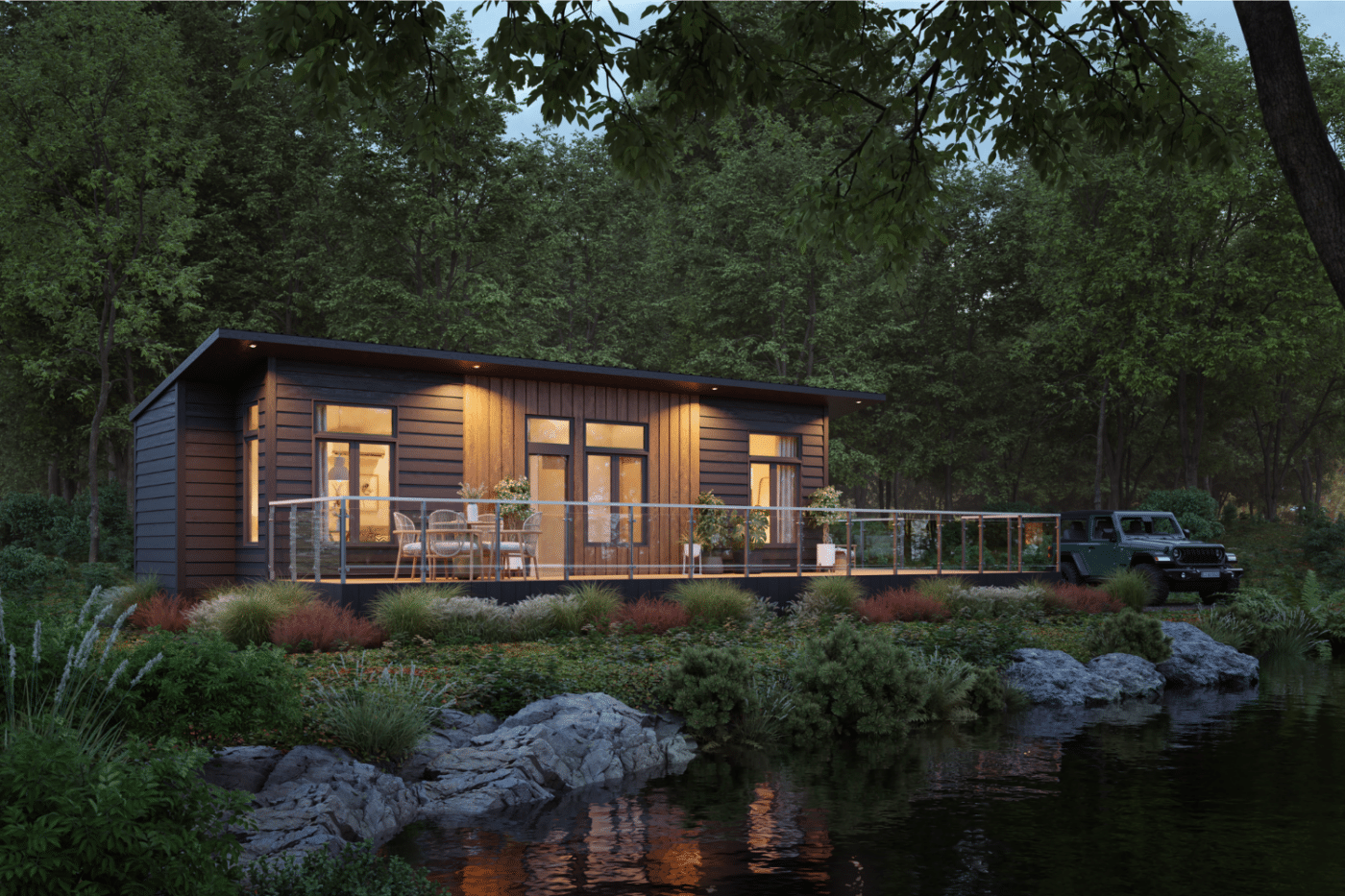 Sonoma park model home designed and built by Psy Homes