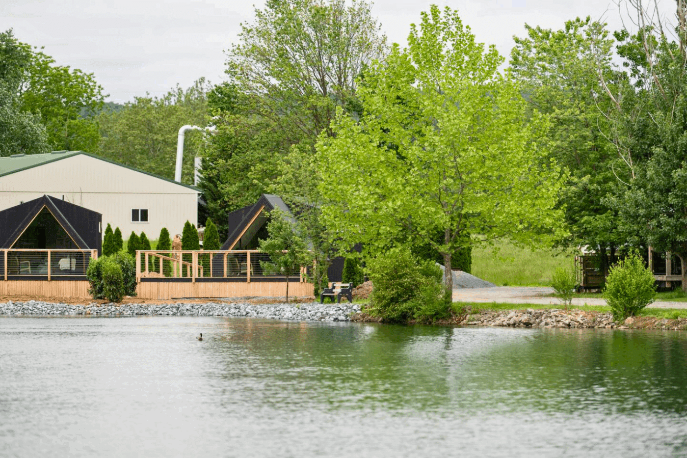 ADA compliant A frame studio park model tiny home in new holland pa built and designed by Psy Homes