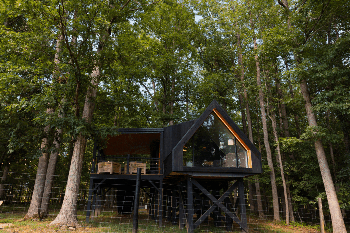 A frame park model tiny home in Culpeper Va Bison Ranch Co